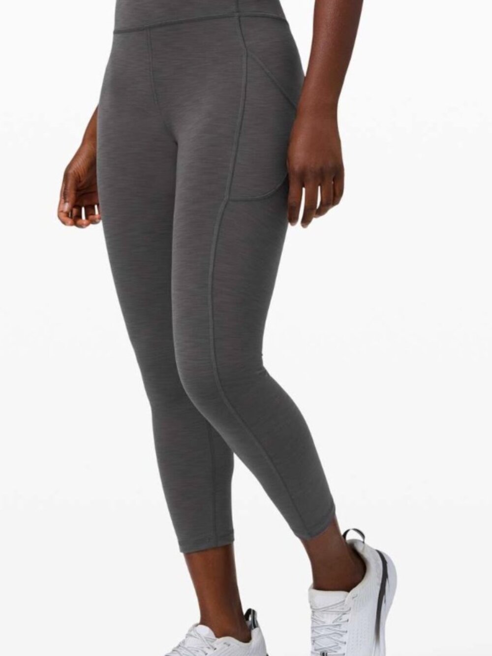 Lululemon Invigorate High-Rise Tight 25" Heathered Graphite Grey Size 4